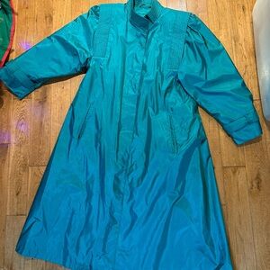 Vintage Teal Long Coat